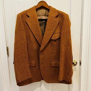 Dunn & Co Harris Tweed made in England men's vintage jacket coat size 38